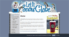Desktop Screenshot of letitsnowglobe.com