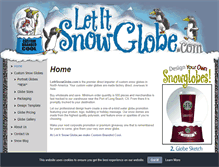 Tablet Screenshot of letitsnowglobe.com
